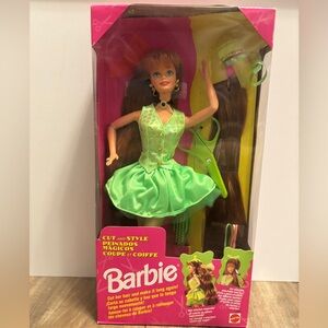 Vintage 1994 Cut And Style Barbie Doll Red Hair Redhead 12644